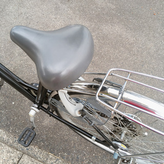 6段階変速ギア付き自転車✨タケダ✨27インチ　黒色✨鍵あり✨中古品✨防犯登録できますの画像