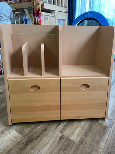 大川家具 トイシェルフ おもちゃ箱 本棚 おもちゃ収納ラック
