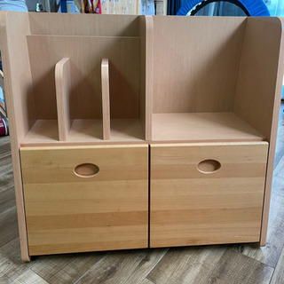 大川家具 トイシェルフ おもちゃ箱 本棚 おもちゃ収納ラック