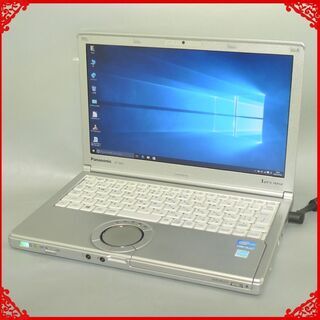 即使用可 日本製 ノートパソコン Windows10 中古動作良品 12.1型 Panasonic CF-SX2LDHCS Core i5 8GB DVDRW 無線 Office 初心者向け