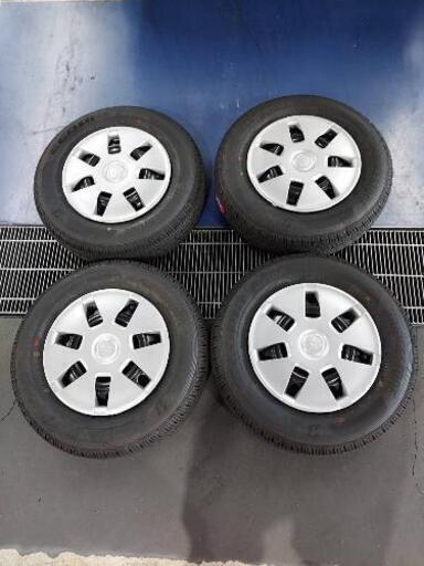 ダイハツ ハイゼットカーゴ クルーズ 新車外し 純正スチールホイールキャップ付き 145R12 -6PR