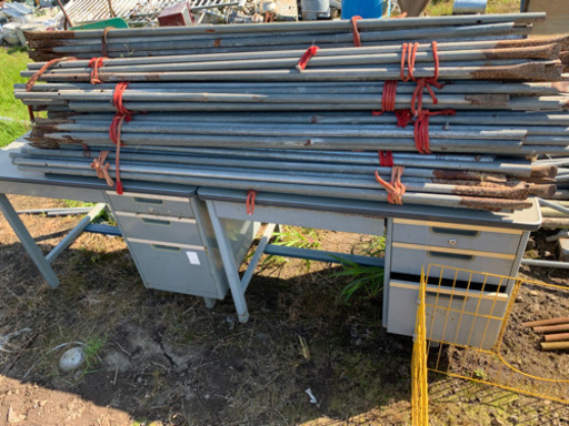 稲の掛け干し台（鉄パイプ）