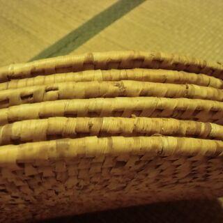 夏向け 円形 座布団 円座 お譲りします。まとめての場合は割引価格＊石川県＊美川より＊期間限定の画像