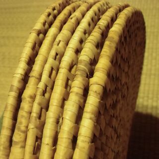 夏向け 円形 座布団 円座 お譲りします。まとめての場合は割引価格＊石川県＊美川より＊期間限定の画像