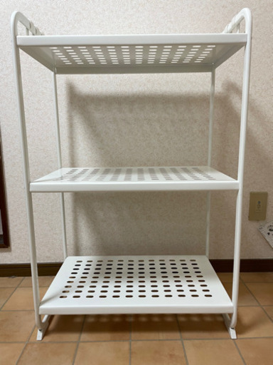 IKEA スチールラック3段　ほぼ汚れ無し