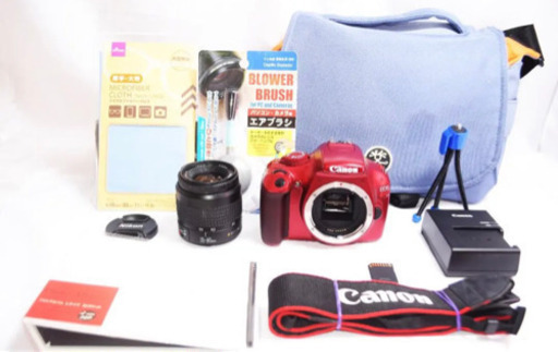 ☘️Canon KISS X50 ★人気のレッド ★スマホ転送 ★初心者おすすめ