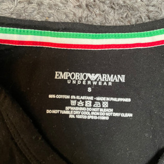 Emporio Armani Black 半袖Tシャツ Sサイズの画像
