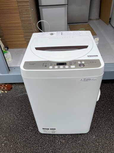 【取付無料】シャープ 4.5Kg 洗濯機 2017年モデル