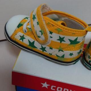 CONVERSE　スター　スニーカー
　黄色✕緑　13センチの画像