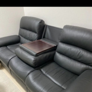 ニトリ本革リクライニングソファー