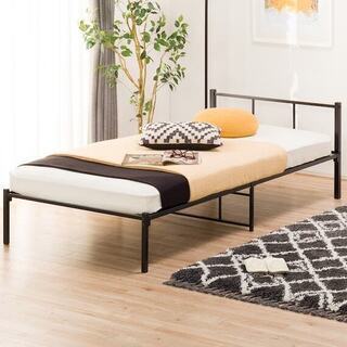 未使用品■ニトリパイプベッド　ブラック　黒　一人暮らしにも！の画像