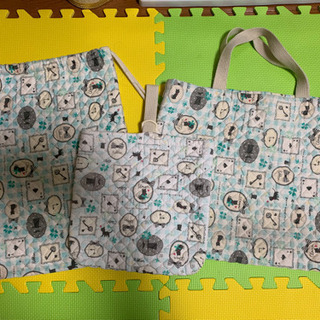 差し上げます★手提げ、靴入れ、体操服入れ3点セット