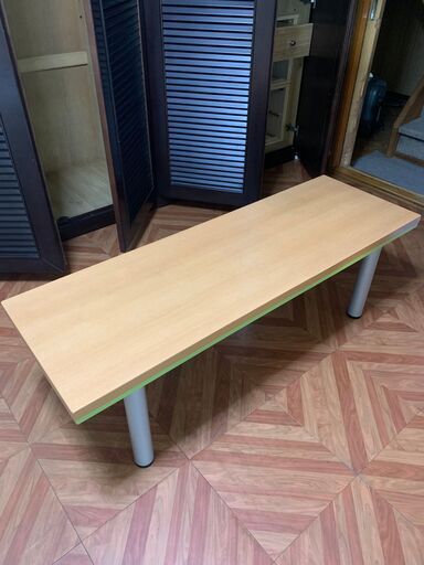 ローテーブル　無印良品ライク　ニトリ風　IKEA的　シンプル　ベージュ　サイドテーブル　木目調　ソファテーブル
