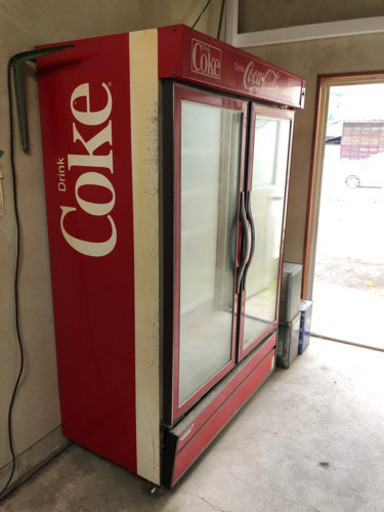 超稀少コカコーラ冷蔵庫。ジャンク。