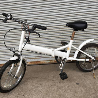 ⭕⭕⭕PH2/42　折りたたみ自転車 16インチ 白 中古 ギア...