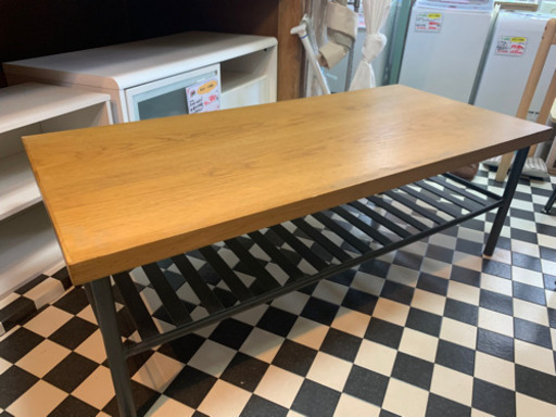 【リサイクルサービス八光　田上店　配達・設置OK】ギネス センターテーブル 110cm WFT-1