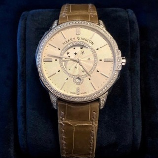 HARRY WINSTON 腕時計 ミッドナイト ムーンフェイズ