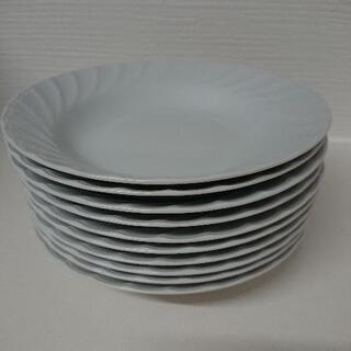 カレー皿 10枚  白の画像