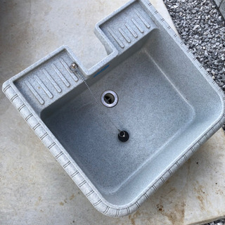 【取引中】エバタ 水栓柱　ガーデニング・エクステリア・外流し台・シンク・プラスチック製・屋外・簡易タイプの画像