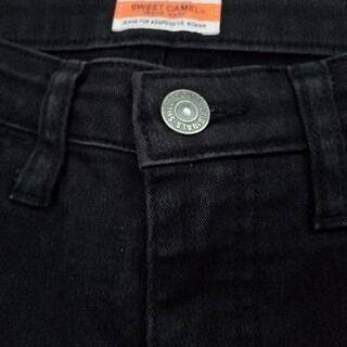 SWEET CAMEL レディース   　ストレッチジーンズ 黒　W61の画像
