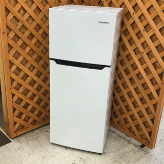 【愛品館江戸川店】「保証有り」Hisenseハイセンス　120L　2ドア冷凍冷蔵庫「HR-B12C」（2019年製）お問い合わせID:143-013223-007　配送近隣1,100円～
