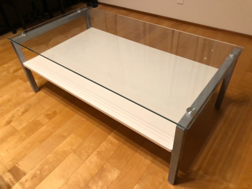 【値下げ】センターテーブル　ニトリ　ガラス　ローテーブル　リビング