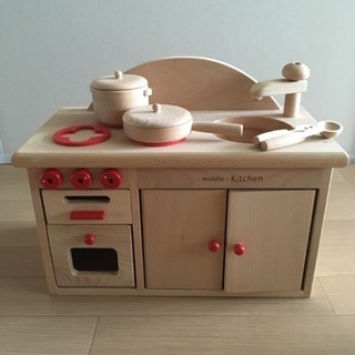 木製 ミニキッチン おもちゃ 木のおもちゃ 知育玩具