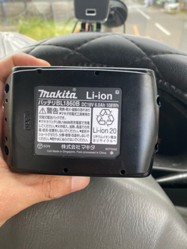 マキタ 純正バッテリー　18v 6.0ah