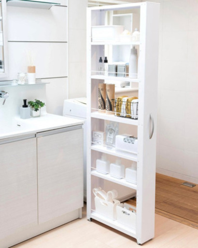 8/7(土)の昼間引き取りで限定で値下げ！】隙間収納　ハイタイプ 幅15cm | キッチン 収納 ワゴンラック スチールラック　キャスター付き　キッチンストッカー スリムストッカー