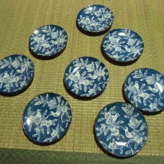 有田焼 華山窯 お皿 染付果実鳥文 1～8枚 お譲りします。＊石...