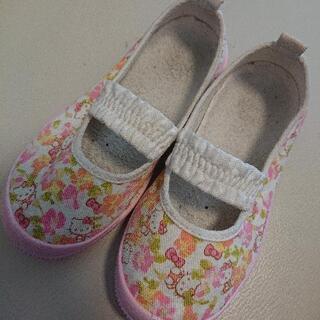 【中古】女の子 キティちゃん 上履き 15センチ 保育園 幼稚園...