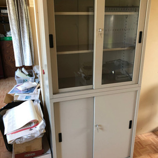 スチール製書庫　上下セット