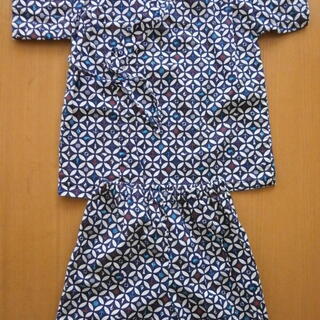 男の子　甚平上下　１２０cm　和柄