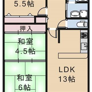 No90KN😊✨敷金•礼金無し😊✨３LDK❗️子供可👪2人…