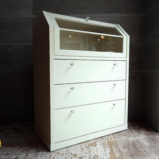 B-COMPANY ヴィンテージ家具 ガラスキャビネット 希少 ビーカンパニー