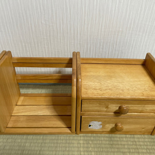 引き出し付き、本棚、伸縮式の画像