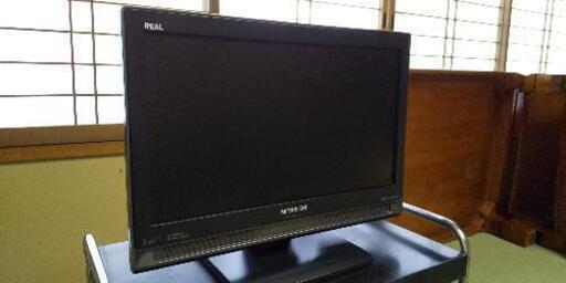 ⑤2009年製 19型液晶テレビ 三菱リアル リモコン付き