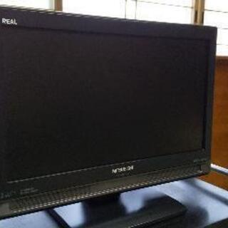 ⑤2009年製 19型液晶テレビ 三菱リアル リモコン付きの画像