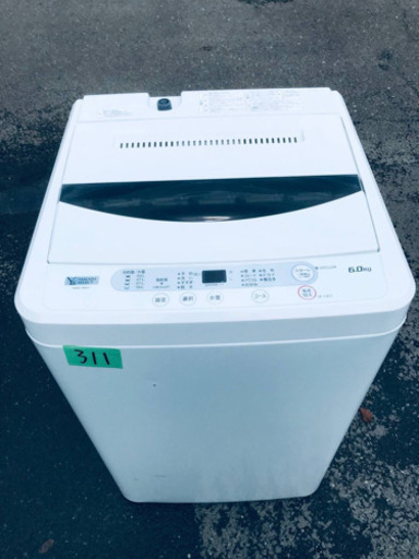 ✨2019年製✨311番YAMADA✨全自動電気洗濯機✨YWM-T60G1‼️