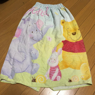 100円  お子さん用❣️プ－さん 水泳用  巻きタオル②の画像