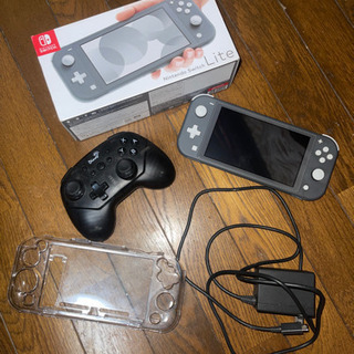 Switchライト　(美品)本体　コントローラー　ケース Switchライト(ブラック) コントローラー ハードケースセット