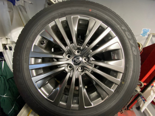 ハリアー80 Zグレード純正　19インチアルミホイールタイヤ4本セット新車外し