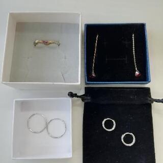 417◇未使用一部訳あり◇ピアス4点セット