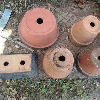 【取引成立】●無料● 陶器製 植木鉢 まとめて 差し上げます。＊石川県＊美川より＊期間限定の画像