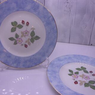 【愛品館八千代店】【商談中】ウェッジウッド　ワイルドストロベリー　フルリムプレート【愛八SK】の画像