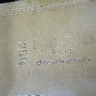 レトロ ゴルフシューズ renoma/レノマ スポーツクラブ レザー ブラック グッドイヤーウェルト製法 25.5cm EE クラシック 札幌市手稲区の画像