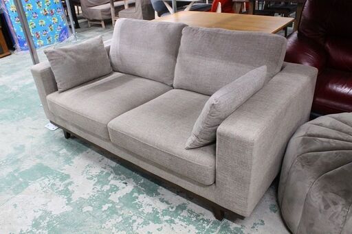 Francfranc(フランフラン)3人掛けソファ キャピタン 幅200 ファブリック バルス ソファ 中古家具 店頭引取歓迎 R3884)