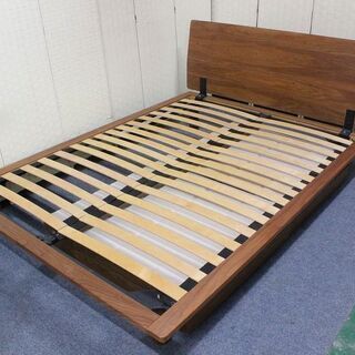 無印良品】木製ベッドフレームウォールナット材突板 シングル muji無印