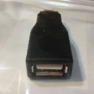 ■USB typeA →microUSB　変換コネクタ　ブラック　 Android スマホ　USB機器接続　マウス　マイクロUSBアダプタ　135の画像
