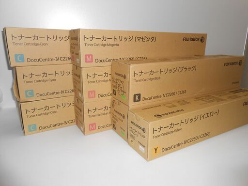 ◆富士ゼロックス トナーカートリッジ CT2014 ブラック3本/シアン3本/マゼンタ3本/イエロー1本 計4本SET　DocuCentre-Ⅳ C2260/C2263◆